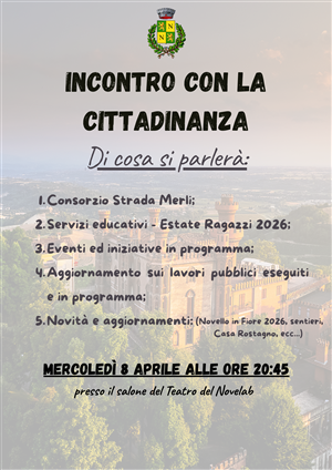 Incontro con la cittadinanza
